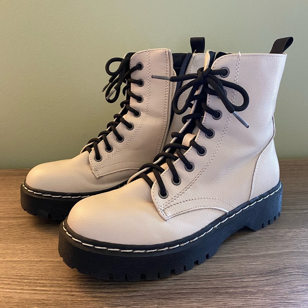 Cream Colored Boots